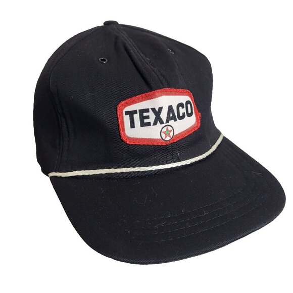 TEXACO gas oil Hat Snapback Baseball Vintage 80s Cap Retro Dad Trucker - Picture 1 of 11